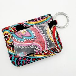 Vera Bradley Campus Double ID Multicolor Snap Wallet