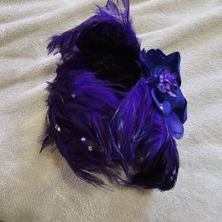 Purple Feather Head Band