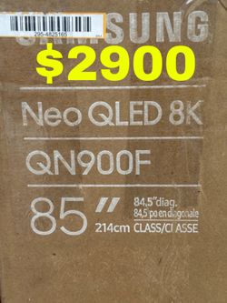 Samsung 85” QN85QN900F Neo QLED 8K TV –