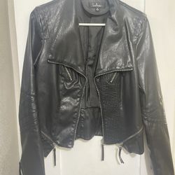 lulus Black Vegan Leather Moto Jacket Womens