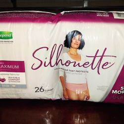 Silhouette Adult Underwear 26 count size  small 