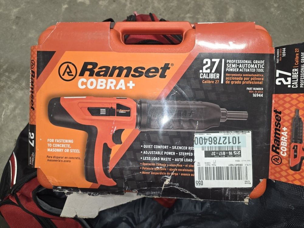 Cobra Plus 0.27 Caliber Semi-Automatic Powder Actuated Tool (PAT) with Silencer