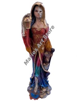 Encarnada Santa Muerte 22” multi