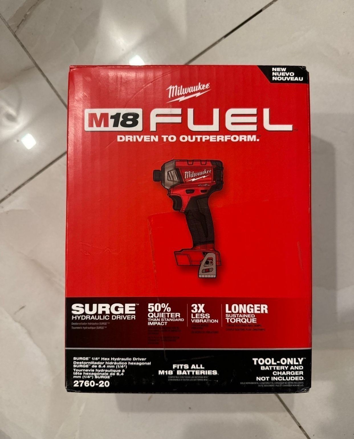Milwaukee New 1/4” Impact Surge Hydraulic