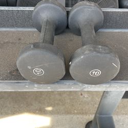 Pair of 10 pound dumbbells