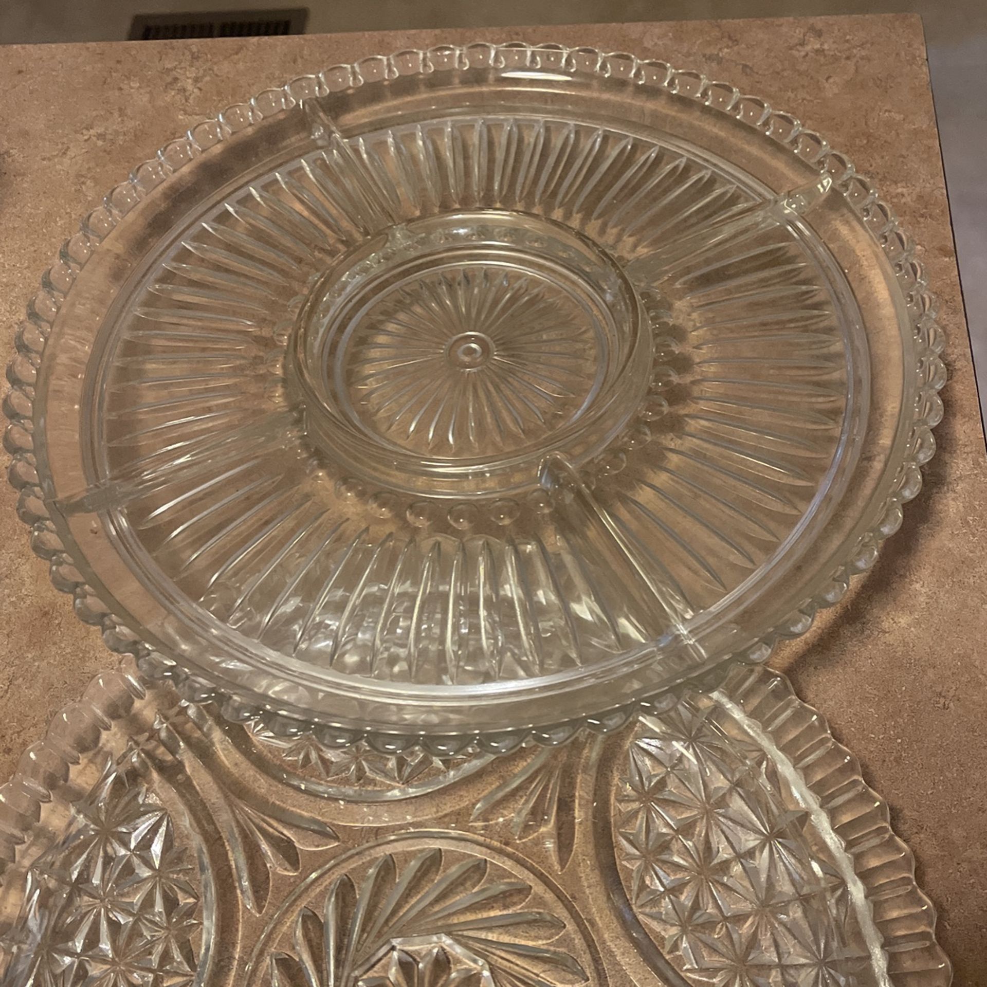 Vintage Glass Platters