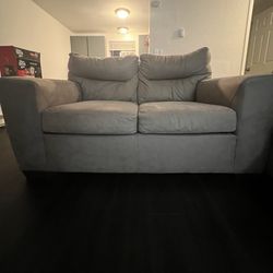 Suede Couch LoveSeat Sofa - Ashley