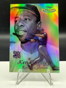 Griffey Jr. Hank Aaron Baseball Card