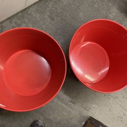 Red Metal Storage Container (2)