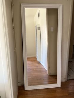 TOFTBYN Mirror, white, 29 1/2x65 "