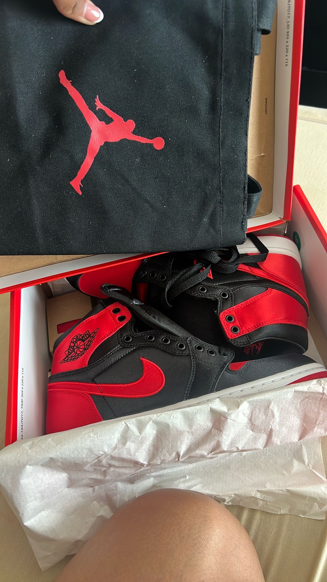 Jordan 1 Retro High OG Satin Bred (Women's)
