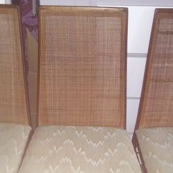 Mid Century Cane Back Chairs