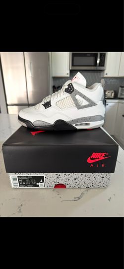Jordan 4 White Cement (2025) Size 10