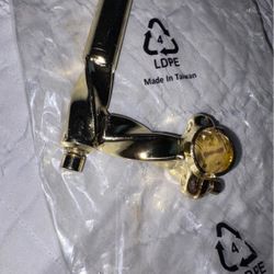 Gold Plated Lowrider Bike Twisted Stem