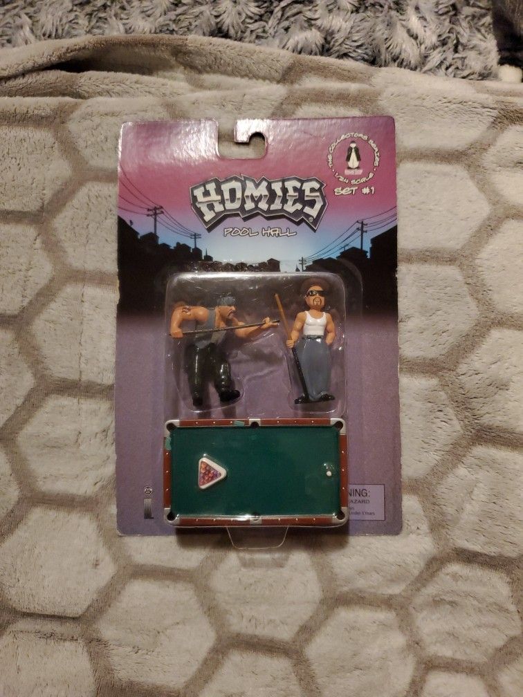 Homies 'Set #1' Pool Hall, Homies, General, Antiques, Toys, Collectors, Kids, Electronics, Jada Toys, Locsters, Matchbox, Hotwheels, Homie, Rollerz