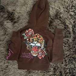 Ed Hardy cropped Hoodie Sweater
