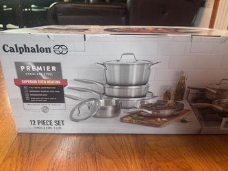 Calphalon Premier Stainless Steel 12-Piece Cookware Set