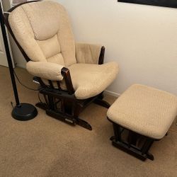 Glider Rocker Chair W/ Glider Ottoman