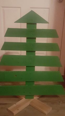 Handmade wood Christmas tree