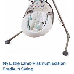 Fisher-Price My Little Lamb  Cradle 'n Swing Used
