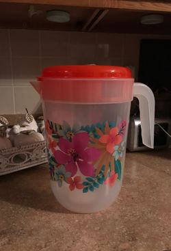 Large plastic pitcher
