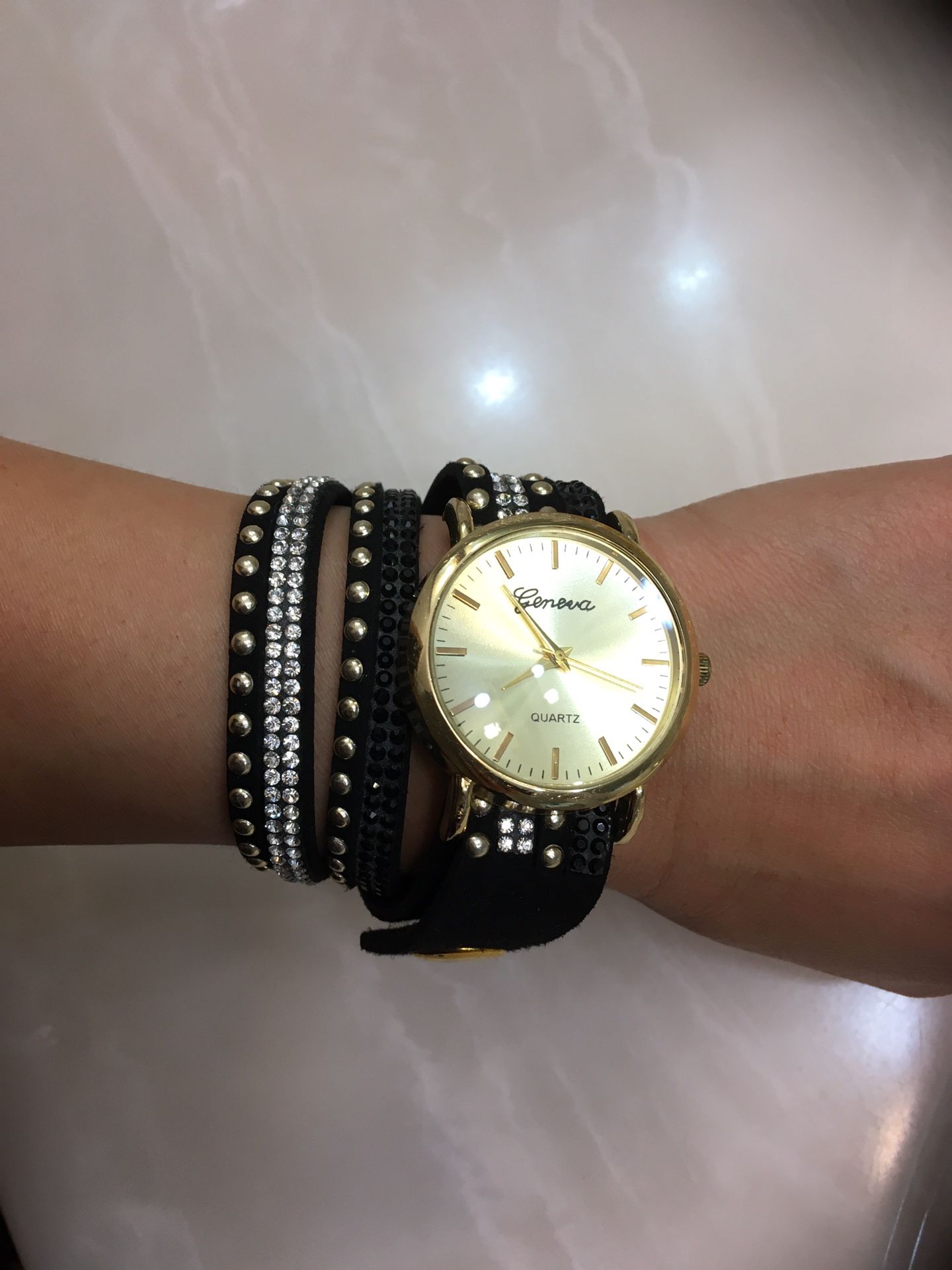 Crystal Wrap Bracelet Watch