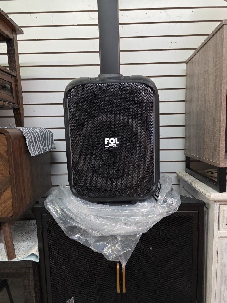 Fol Rechargeable Portable Sound Tower With Light And Microphone