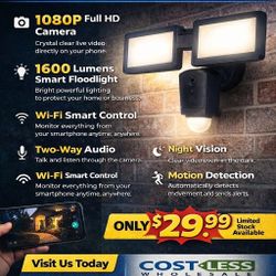 Smart Floodlight Security Camera 