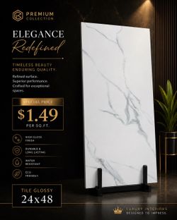 Porcelain tile rectified
