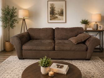 Brown Microfiber Sofa