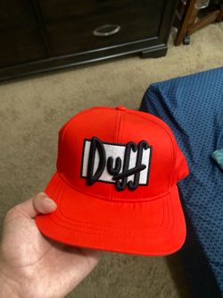 Duff red simpsons universal hat