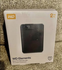 WD Elements Basic Portable Storage 2TB