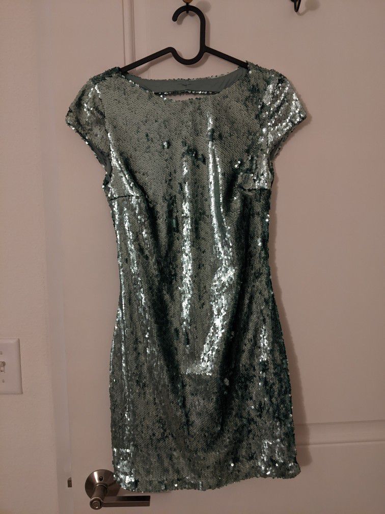 Zara Embellished Sequin Dress (XS)