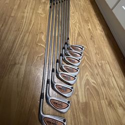 TaylorMade Tour Burner Irons Cleveland Launcher Driver Golf Clubs Set