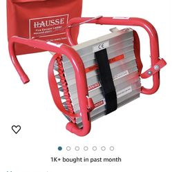 Hausse Retractable 2 Story Fire Escape Ladder, 13 Feet