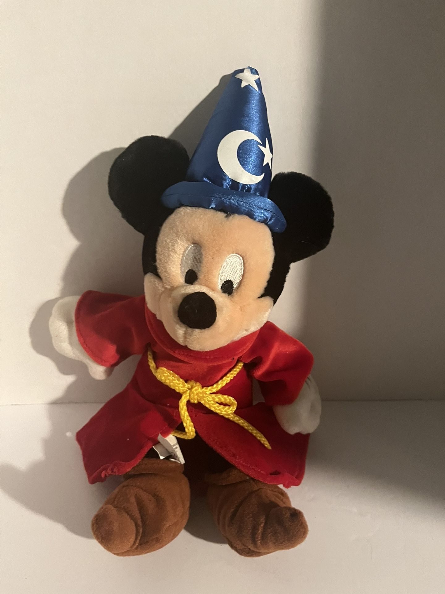 Disneyland Walt Disney World Mickey Mouse Fantasia Sorcerer 12" Bean Bag Plush