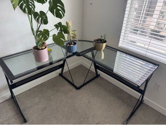 Glass Corner Table
