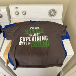 Men’s Graphic Tees, Large size, various