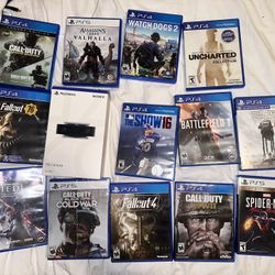 PlayStation PS5/PS4 Games + Brand New PS5 HD Camera