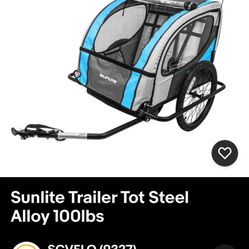 Sunlite trailer Tot Double Bike Trailer $500 New