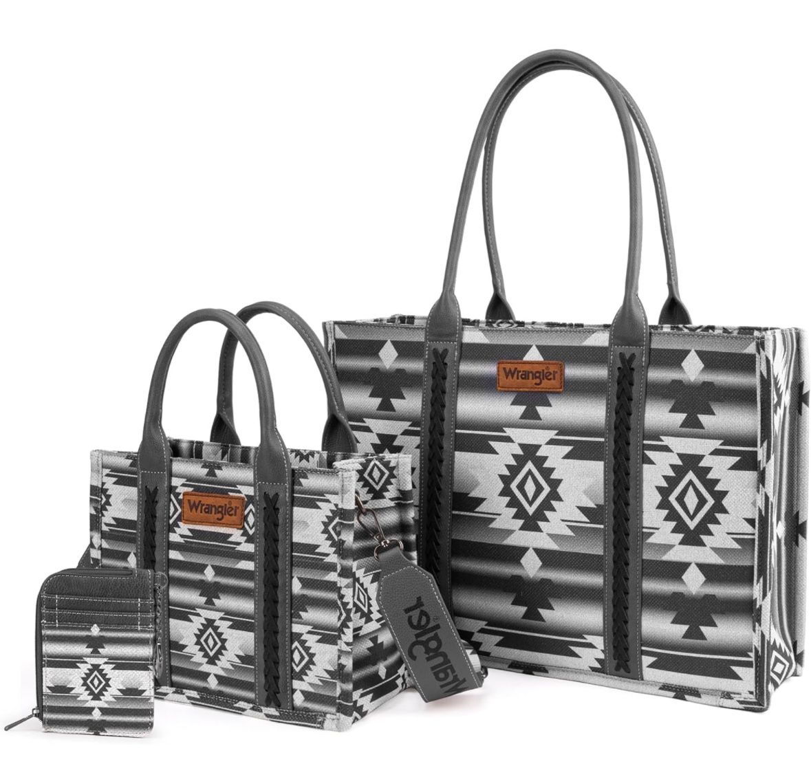 Wrangler Tote Bag for Women Aztec Top Handle Satchel Purse Boho Shoulder Handbags