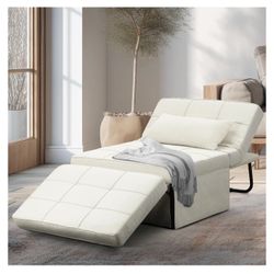 4 in 1 Convertible Single Sofa Couch Futon Bed