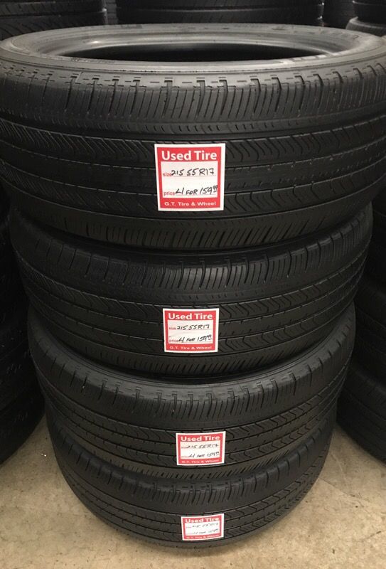 4 used Tires 215/55/R17 michelin for Sale in Lakewood, CA OfferUp