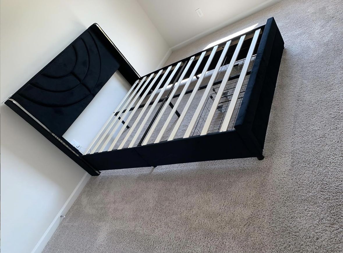 Upholstered Led Bed Frame