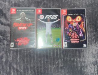 Nintendo games 20 for Friday the thirteen, fc25 is 30, and security breach is 30