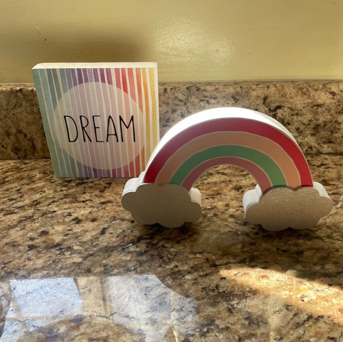 Rainbow Wood Decor