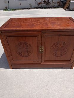 RARE VINTAGE AUTHENTIC CHINESE ROSEWOOD  CABINET/SIDEBOARD 25" HIGH, 36" ACROSS, 19" DEEP