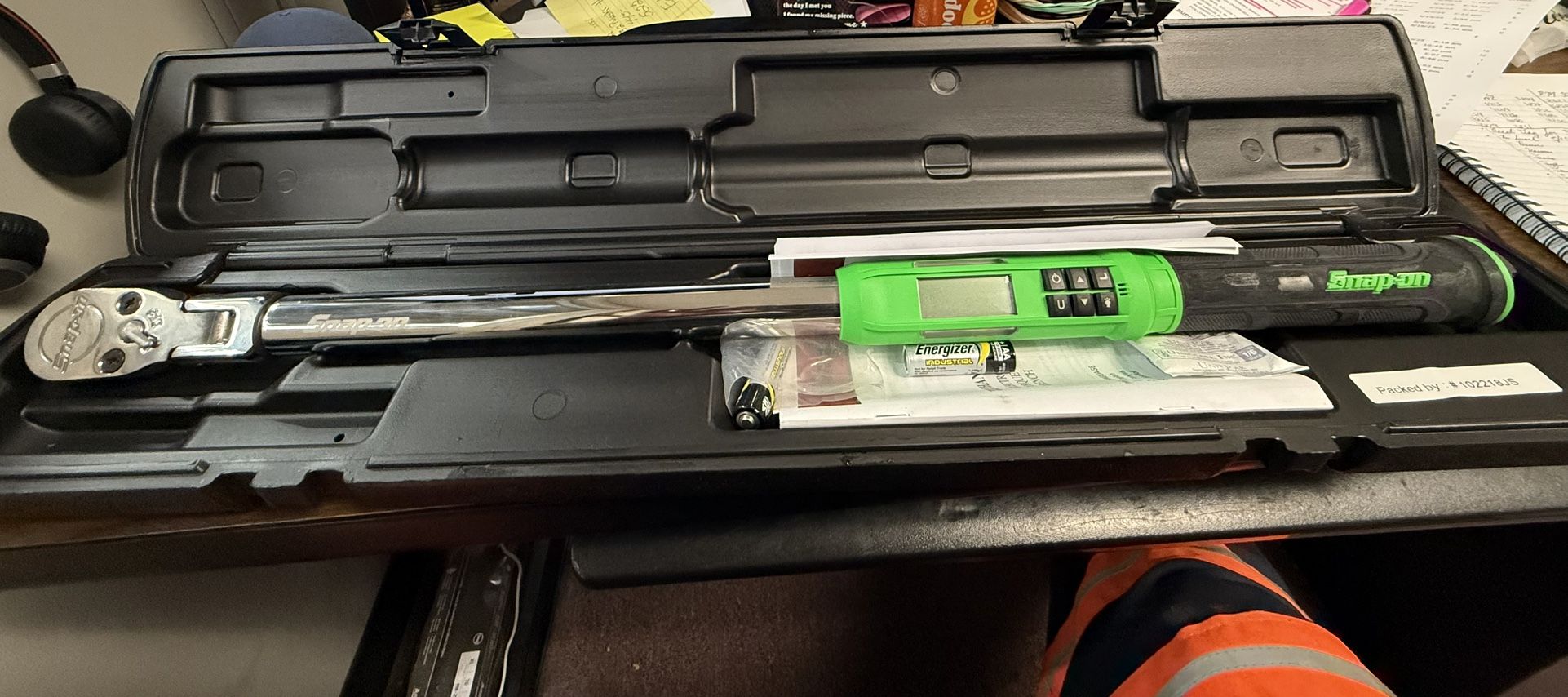 Green Snap On Digital Torque Wrench 