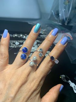 Anillos ajustables de plata .925