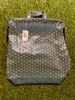 Green designer bag